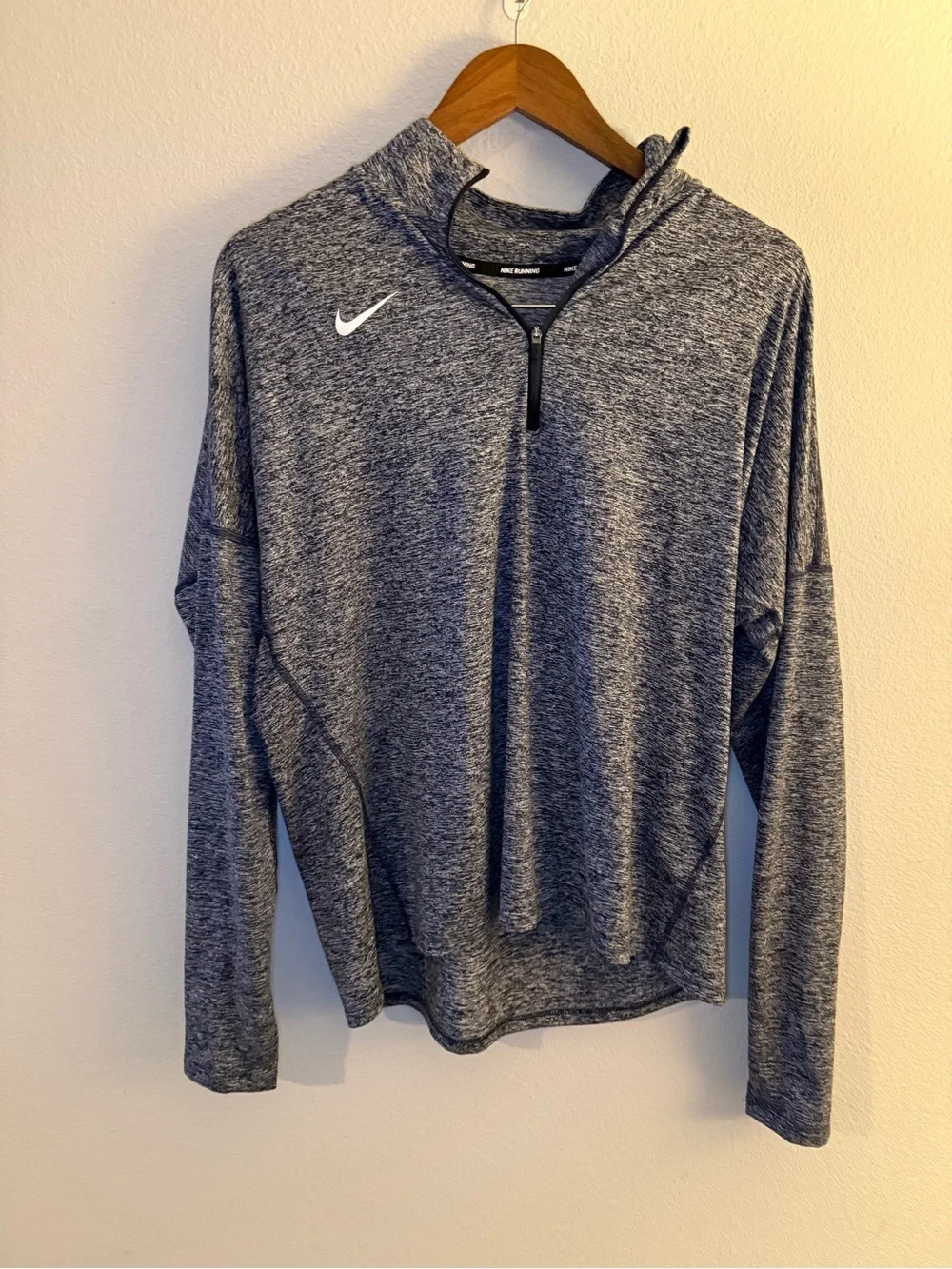 Nike Heathered Blue-Gray Dri-FIT Pullover